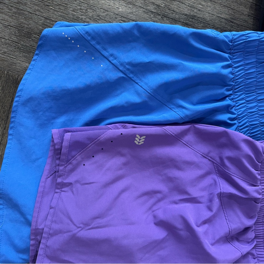 Lot of Women’s Athletic Shorts - Black x 2, lilac, hot Pink, Purple, Blue - Picture 4 of 6